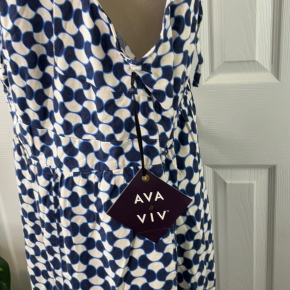 Ava & Viv - Women's Midi Dress Size 2X - Picture 7 of 16